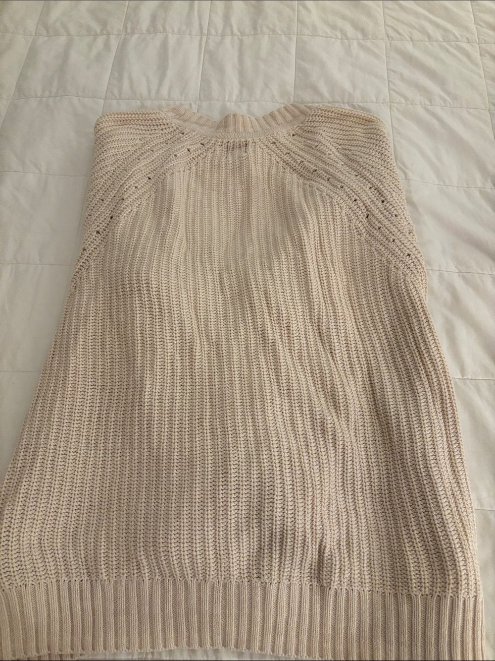 GAP Cream Ribbed Button-Front Cardigan - Picture 8 of 9